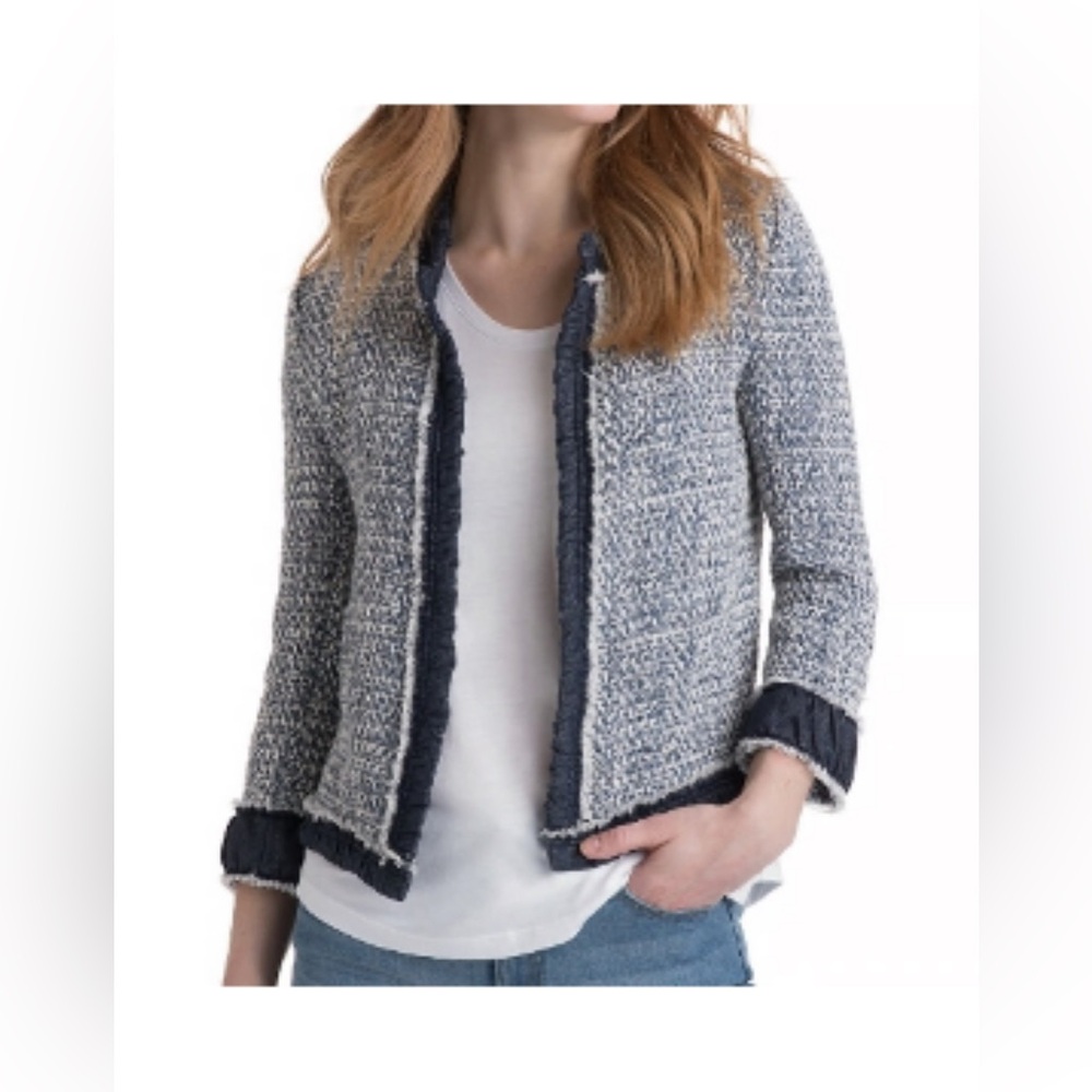 Vineyard Vines Blue and White Tweed Blazer